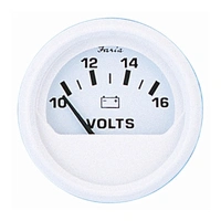 FARIA Voltmeter 20-32 Volt Ø2" - Hvit